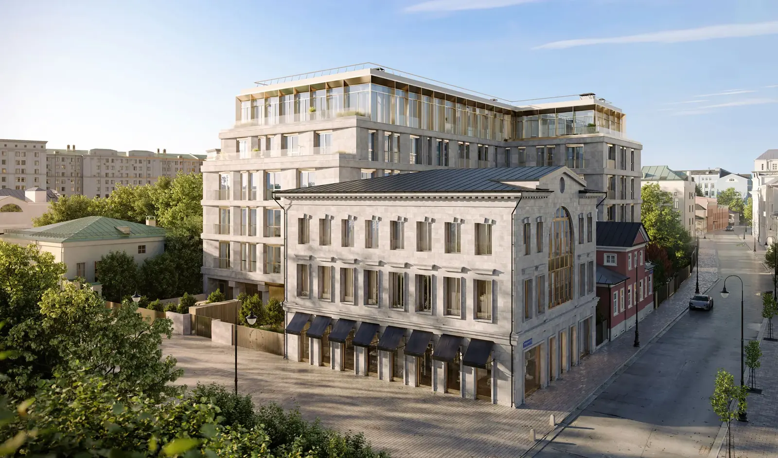 Armani/Casa Moscow Residences, street view of the residence